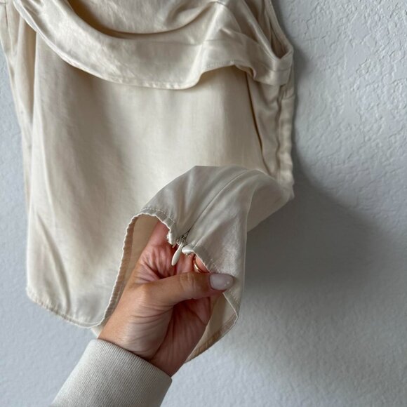 House of Harlow 1960 from Revolve cream asymmetrical silk top🕊️🍸🦪 - Picture 8 of 8